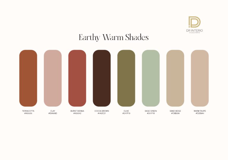 2025 Colour Trends: Earthy Warm Tones & Japandi Palettes